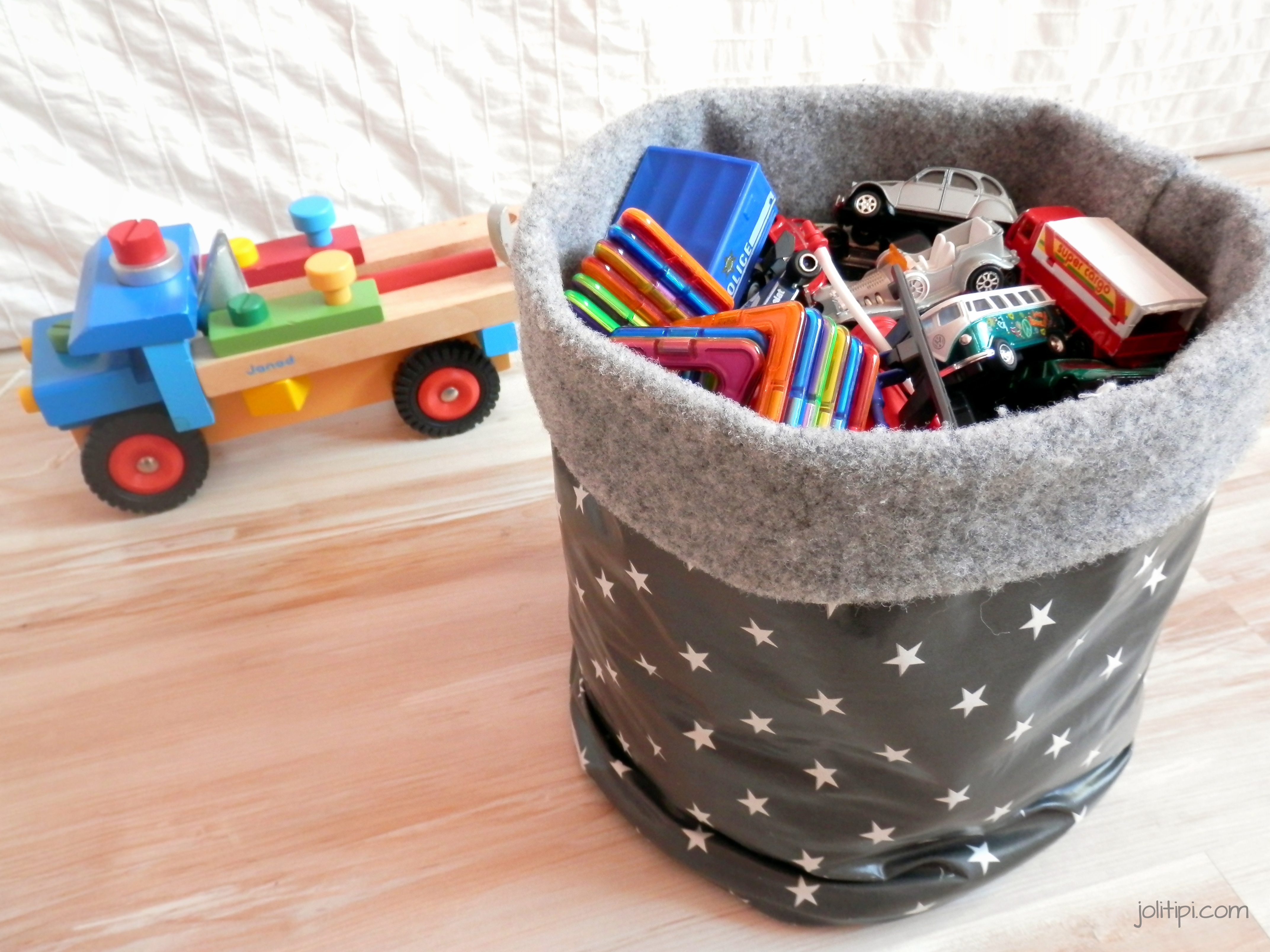 Panier de rangement en tissu