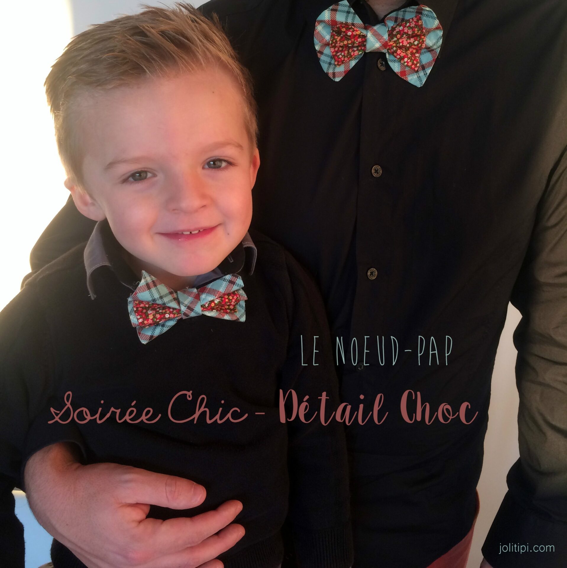 Nœud papillon homme et enfant tuto DIY