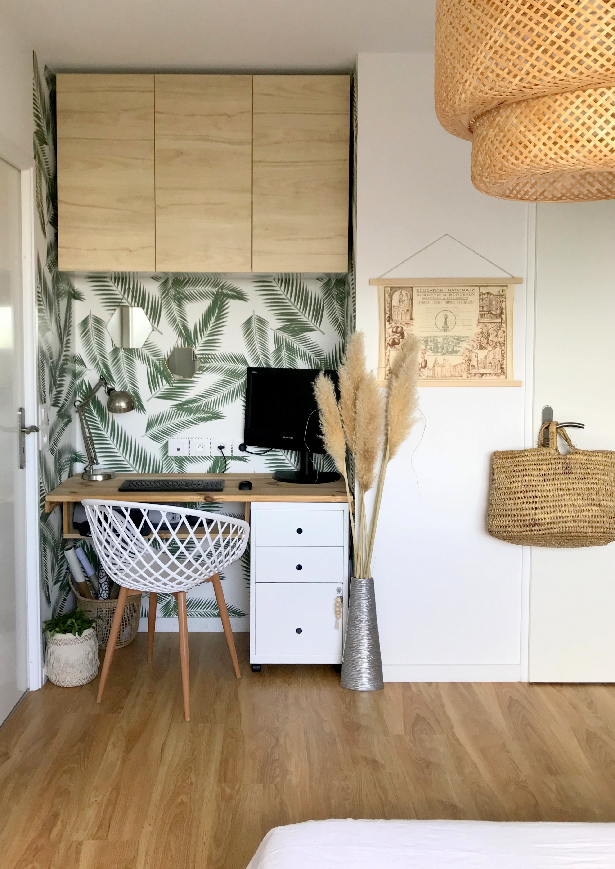 créer un bureau dans une alcove