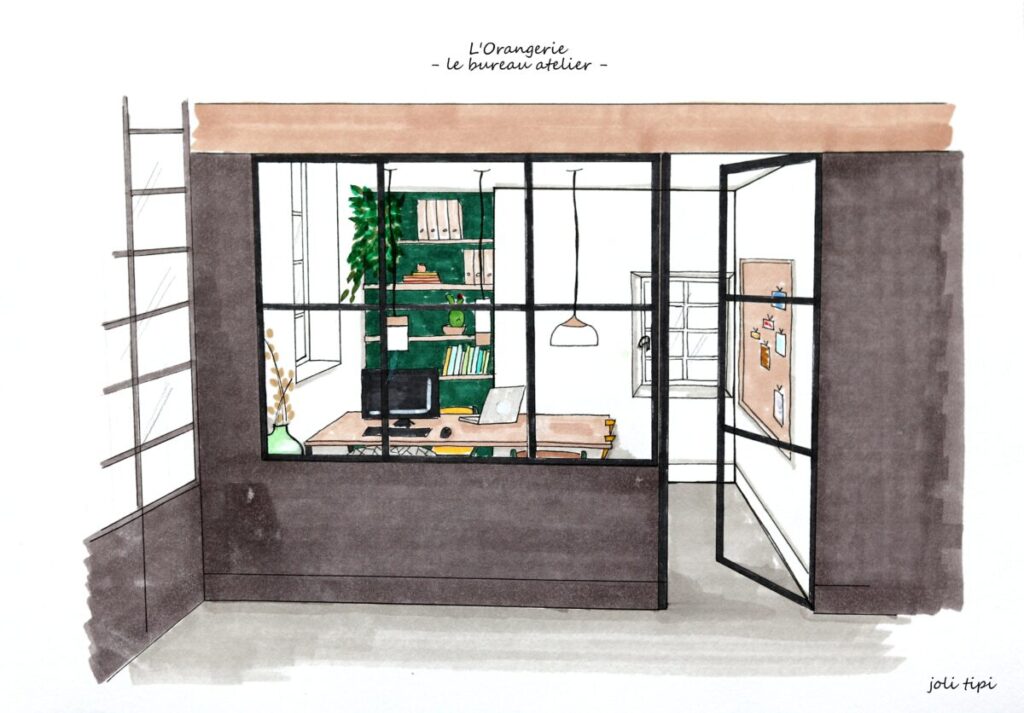 verrière atelier bureau rénovation