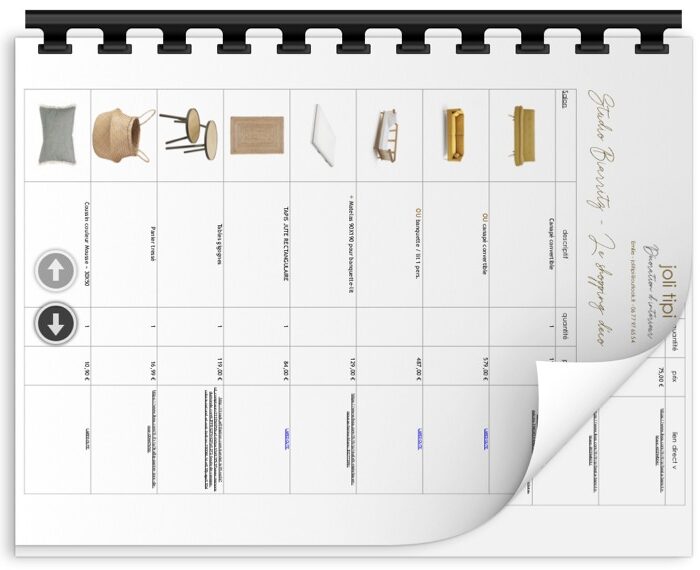 SHOPPING LIST STUDIO BIARRITZ.001 Studio biarritz liste shopping