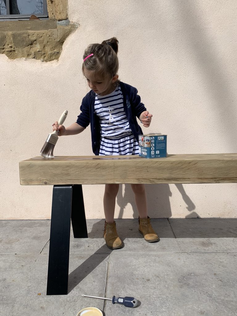 Tuto un banc fabriqué main