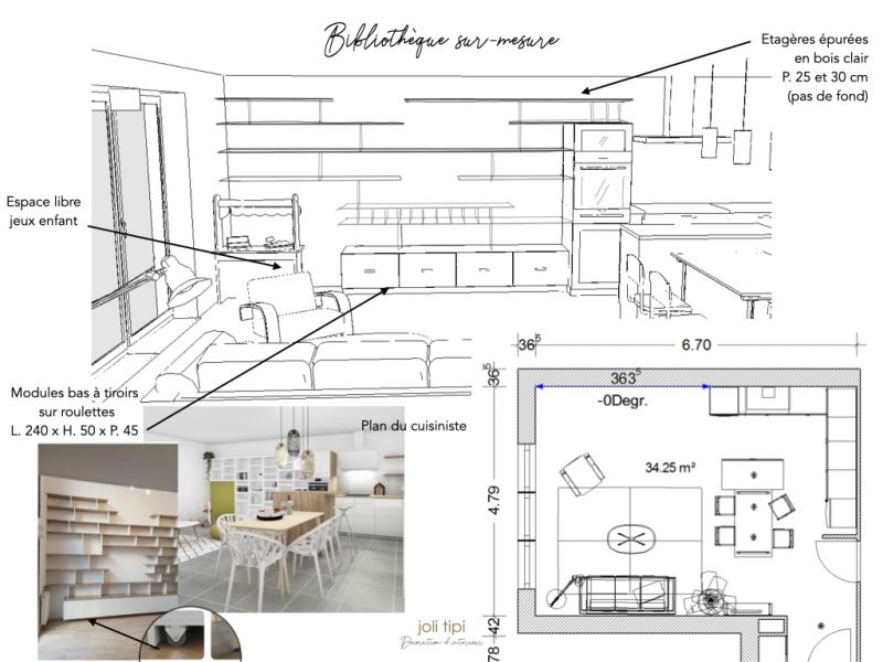 Conseil déco et aménagement intérieur pour un appartement sur plan VEFA