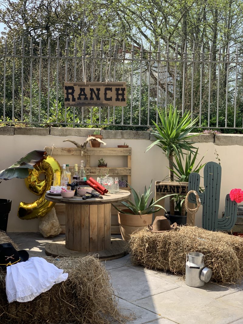 Étriers de selle cuir à lacets Western Ranch décor cowboy