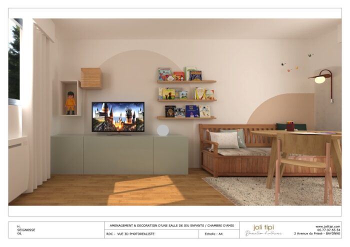 Carnet agencement déco plans 3D étude complète