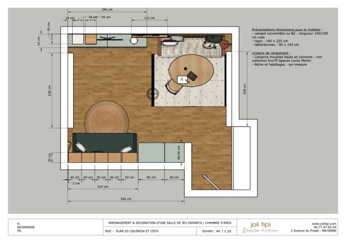 coaching decoratrice d'intérieur plans 2D 3D coté