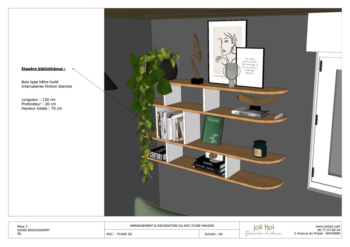 prestation meuble sur mesure décoratrice d'intérieur bayonne